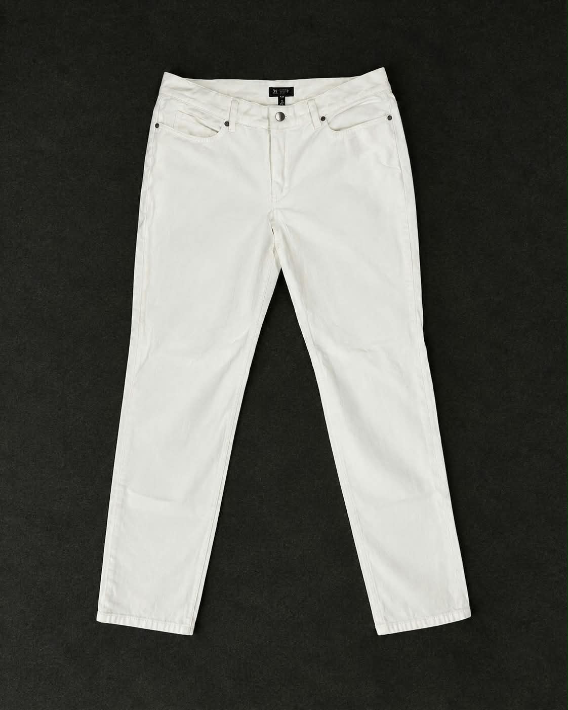 White Straight Jeans