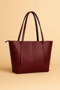 Brown Rexin Tote Bag