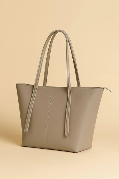 Brown Rexin Tote Bag