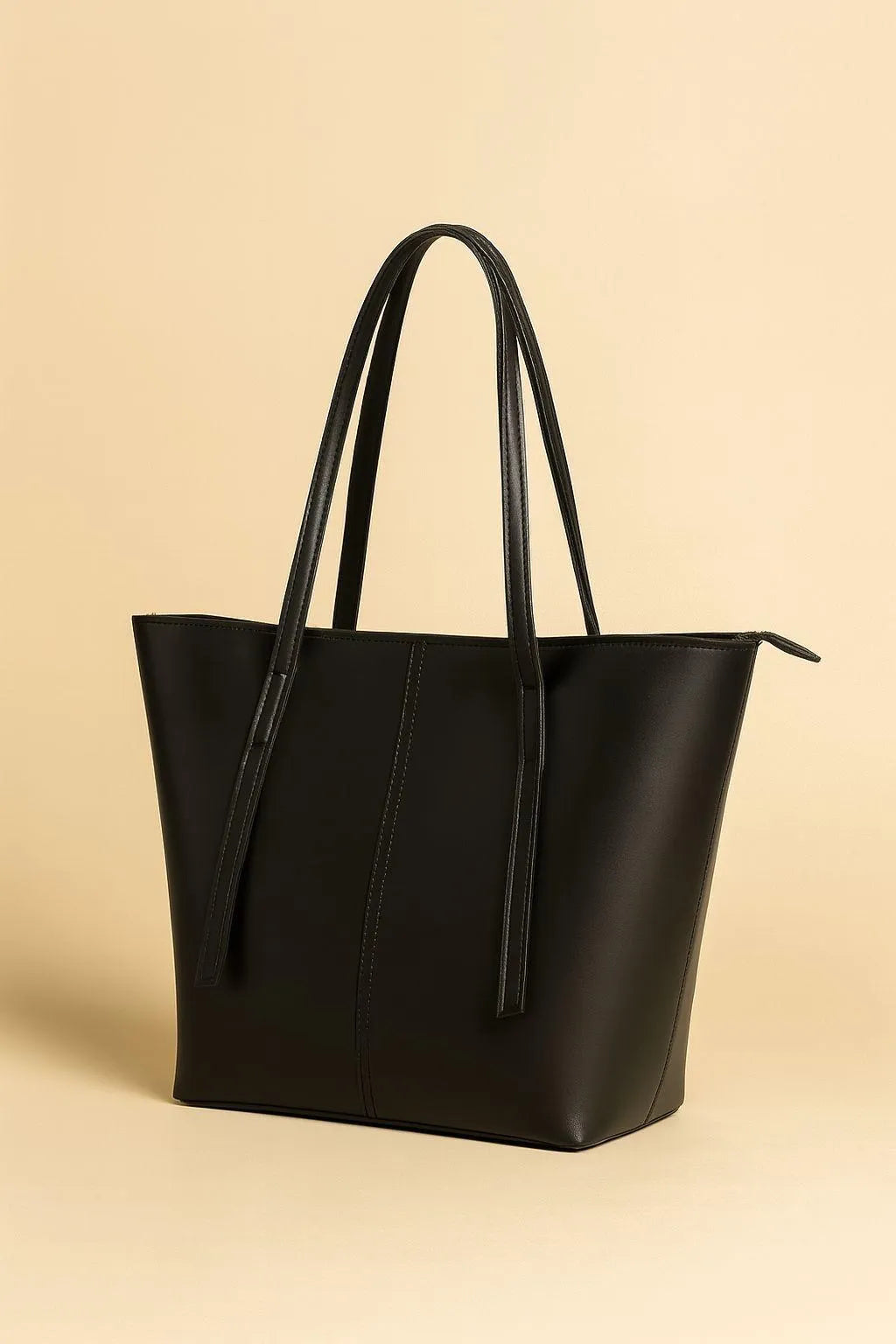 Brown Rexin Tote Bag